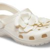 Crocs (WMNS) Klasik Clog 3D Çiçekli Beyaz Sandaletler 205587-159