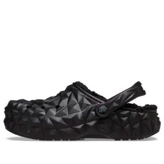 Crocs (WMNS) Klasik Clog Astarlı Geometrik Ayakkabı “Siyah” 210069-001