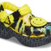 Crocs (WMNS) Klasik Clog Gülümseyen Yüz Şık Düz Spor Sarı Sandaletler 207271-90H