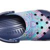 Crocs (WMNS) Klasik Clog Liberty London Beach Derin Mavi Sandaletler 206447-410