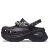 Crocs (WMNS) Klasik Clog Retro Sandaletler Siyah Gümüş 206662-067