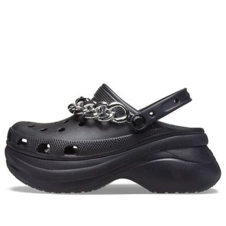 Crocs (WMNS) Klasik Clog Retro Sandaletler Siyah Gümüş 206662-067
