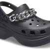 Crocs (WMNS) Klasik Clog Retro Sandaletler Siyah Gümüş 206662-067