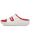 Crocs (WMNS) Klasik Cozzzy Tatil Kazak Sandal “Beyaz Kırmızı” 209227-90H