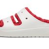 Crocs (WMNS) Klasik Cozzzy Tatil Kazak Sandal “Beyaz Kırmızı” 209227-90H