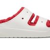 Crocs (WMNS) Klasik Cozzzy Tatil Kazak Sandal “Beyaz Kırmızı” 209227-90H