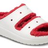 Crocs (WMNS) Klasik Cozzzy Tatil Kazak Sandal “Beyaz Kırmızı” 209227-90H