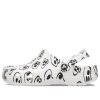 Crocs (WMNS) Klasik Kafatası Baskılı Ayakkabı “Beyaz Siyah” 208993-103