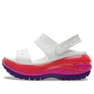 Crocs (WMNS) Klasik Mega Crush Sandalet “Beyaz Kırmızı Mor” 207989-94S