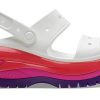 Crocs (WMNS) Klasik Mega Crush Sandalet “Beyaz Kırmızı Mor” 207989-94S