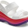 Crocs (WMNS) Klasik Mega Crush Sandalet “Beyaz Kırmızı Mor” 207989-94S