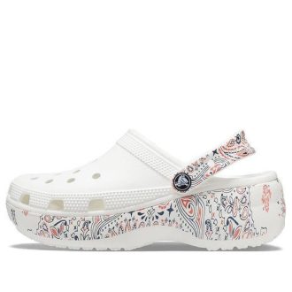 Crocs (WMNS) Klasik Platform Americana Paisley Clugs “Beyaz” 207337-94S
