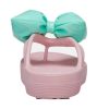 Crocs (WMNS) Klasik Platform Fiyonklu Parmak Arası Terlik “Pembe Teal” 210182-606