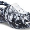Crocs (WMNS) Klasik Platform Mermer Desenli Clog “Siyah Beyaz” 207176-066