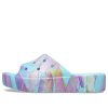 Crocs (WMNS) Klasik Platform Palmiye Desenli Terlik “Mavi Çok Renkli” 208607-4NQ