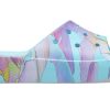 Crocs (WMNS) Klasik Platform Palmiye Desenli Terlik “Mavi Çok Renkli” 208607-4NQ
