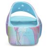 Crocs (WMNS) Klasik Platform Palmiye Desenli Terlik “Mavi Çok Renkli” 208607-4NQ