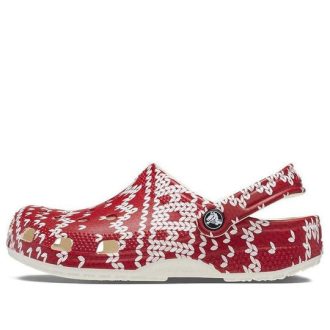 Crocs (WMNS) Klasik Tatil Kazak Grafik “Kırmızı Beyaz” 209237-90H