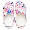 Crocs (WMNS) Klasik Tie Dye Grafik Tığ Ayakkabısı “Garnet ve Çok Renkli” 205453-6TS