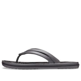 Crocs (WMNS) Leopar Desenli Baskılı Parmak Arası Terlik Ayakkabı Siyah 206490-02W