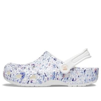 Crocs (WMNS) Liberty London x Crocs Classic Clog Beach Flowers Beyaz Sandaletler 206447-97E