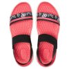 Crocs (WMNS) LiteRide Desenli Açık Burunlu Açık Ayakkabı Siyah Kırmızı Sandalet “Siyah Kırmızı” 205868-066