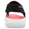 Crocs (WMNS) LiteRide Desenli Açık Burunlu Açık Ayakkabı Siyah Kırmızı Sandalet “Siyah Kırmızı” 205868-066