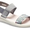 Crocs (WMNS) Literide Grafik Sandaletler “Gri” 205375-0E9