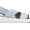 Crocs (WMNS) LiteRide Gri Açık Mavi Sandaletler “Gri Beyaz” 206081-00J