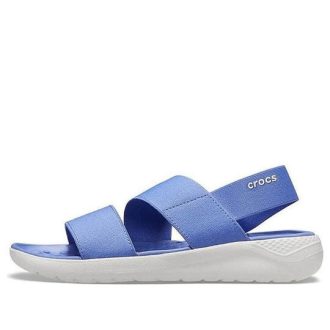 Crocs (WMNS) LiteRide Hafif Gök Mavisi Sandaletler 206081-4SE