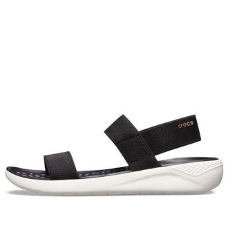 Crocs (WMNS) LiteRide Moda Siyah Sandaletler 205106-066