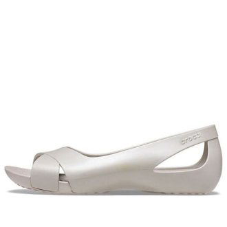 Crocs (WMNS) Minimalist Günlük Düz Beyaz Sandaletler 206106-018