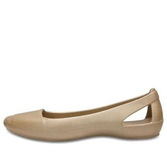 Crocs (WMNS) Minimalist Günlük Düz Spor Altın Renkli Sandaletler 202811-710
