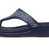 Crocs (WMNS) Monterey Boncuklu Parmak Arası Terlik Koyu Mavi 206851-410