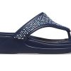 Crocs (WMNS) Monterey Boncuklu Parmak Arası Terlik Koyu Mavi 206851-410
