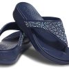Crocs (WMNS) Monterey Boncuklu Parmak Arası Terlik Koyu Mavi 206851-410