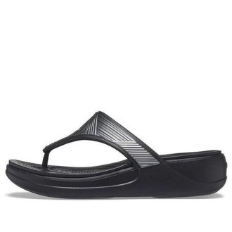 Crocs (WMNS) Monterey Metalik Şık Siyah Terlik 206850-001
