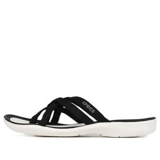 Crocs (WMNS) Plaj ve Havuz Terlikleri “Siyah Beyaz” 205479-066