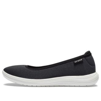 Crocs (WMNS) Reviva Rahat Nefes Alabilen Düşük Topuklu Spor Ayakkabı Siyah Beyaz 205880-066