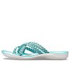 Crocs (WMNS) Örgü Parmak Arası Terlik Mavi Beyaz 205728-4DY