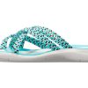 Crocs (WMNS) Örgü Parmak Arası Terlik Mavi Beyaz 205728-4DY