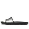 Crocs (WMNS) Sloane Shine Low Slide Flat Casual Siyah Gümüş Terlik “Siyah Gümüş” 206921-001