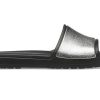 Crocs (WMNS) Sloane Shine Low Slide Flat Casual Siyah Gümüş Terlik “Siyah Gümüş” 206921-001