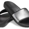 Crocs (WMNS) Sloane Shine Low Slide Flat Casual Siyah Gümüş Terlik “Siyah Gümüş” 206921-001