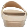 Crocs (WMNS) Sloane Shine Low Slide Minimalist Günlük Düz Kahverengi Altın Renkli Terlik “Kahverengi Altın” 206921-212