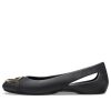 Crocs (WMNS) Sloane Süslemeli Düz Ayakkabılar “Siyah Altın” 206355-751