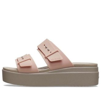 Crocs (WMNS) Soluk Allık Brooklyn Sandal “Kahverengi Bej” 207431-6RL