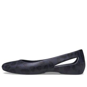 Crocs (WMNS) Spor Sandaletler Derin Mavi Leopar Desen 206210-90L