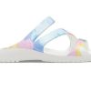 Crocs (WMNS) Swiftwater Crocs Günlük Çok Renkli Tie Dye Sandaletler “Beyaz” 206894-928