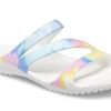 Crocs (WMNS) Swiftwater Crocs Günlük Çok Renkli Tie Dye Sandaletler “Beyaz” 206894-928